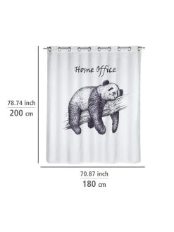 Wenko Anti-Schimmel Duschvorhang Home Office Flex In Weiß, Schwarz -Schiesser Shop wenko anti schimmel duschvorhang home office flex in weiss schwarz 4