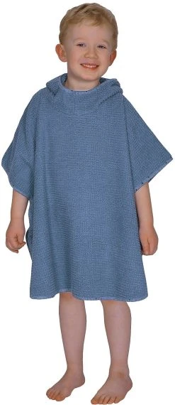 Wörner Bade-Poncho, At Home Blau, 60 X 75 Cm -Schiesser Shop worner bade poncho at home blau 60 x 75 cm 2