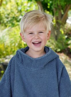 Wörner Bade-Poncho, At Home Blau, 60 X 75 Cm -Schiesser Shop worner bade poncho at home blau 60 x 75 cm 3