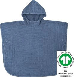 Wörner Bade-Poncho, At Home Blau, 60 X 75 Cm -Schiesser Shop worner bade poncho at home blau 60 x 75 cm 4