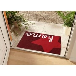 Zala Living Kurzflor Fußmatte Stern Home Ziegelsteinrot 50x70 Cm -Schiesser Shop zala living kurzflor fussmatte stern home ziegelsteinrot 50x70 cm 4